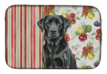 Load image into Gallery viewer, Black Labrador Retriever Vegetables Dish Drying Mat