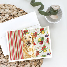 Load image into Gallery viewer, Yellow Labrador Retriever Vegetables Greeting Cards Pack of 8