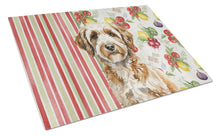 Load image into Gallery viewer, Lagotto Romagnolo Vegetables Glass Cutting Board