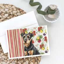 Load image into Gallery viewer, Black and Tan Lakeland Terrier Vegetables Greeting Cards Pack of 8