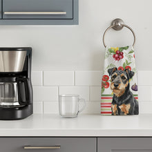 Load image into Gallery viewer, Black and Tan Lakeland Terrier Vegetables Kitchen Towel