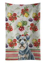Load image into Gallery viewer, Blue Lakeland Terrier Vegetables Kitchen Towel