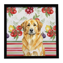 Load image into Gallery viewer, Lion Yellow Leonberger Vegetables Framed Metal Print