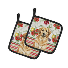 Load image into Gallery viewer, Sandy Leonberger Vegetables Pair of Pot Holders