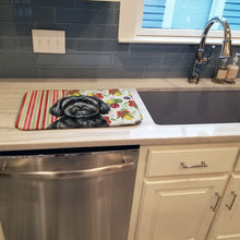 Load image into Gallery viewer, Black Lhasa Apso Vegetables Dish Drying Mat