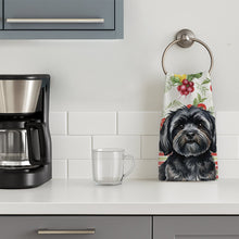 Load image into Gallery viewer, Black Lhasa Apso Vegetables Kitchen Towel