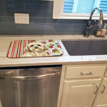 Load image into Gallery viewer, Cream Lhasa Apso Vegetables Dish Drying Mat