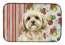 Load image into Gallery viewer, Cream Lhasa Apso Vegetables Dish Drying Mat