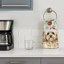Load image into Gallery viewer, Cream Lhasa Apso Vegetables Kitchen Towel