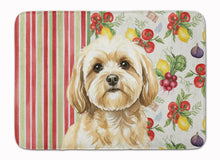 Load image into Gallery viewer, Cream Lhasa Apso Vegetables Memory Foam Kitchen Mat