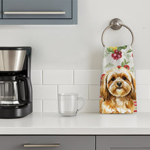Load image into Gallery viewer, Gold Lhasa Apso Vegetables Kitchen Towel