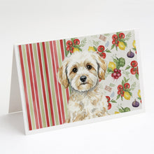 Load image into Gallery viewer, Maltipoo Vegetables Greeting Cards Pack of 8