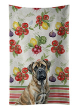 Load image into Gallery viewer, Brindle Mastiff Vegetables Kitchen Towel