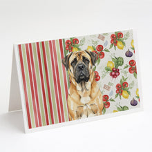 Load image into Gallery viewer, Fawn Mastiff Vegetables Greeting Cards Pack of 8