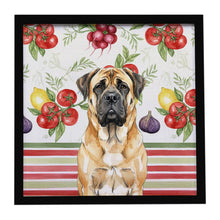 Load image into Gallery viewer, Fawn Mastiff Vegetables Framed Metal Print