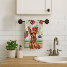 Load image into Gallery viewer, Red Miniature Pinscher Min Pin Vegetables Kitchen Towel