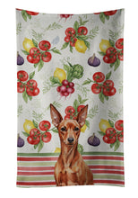 Load image into Gallery viewer, Red Miniature Pinscher Min Pin Vegetables Kitchen Towel