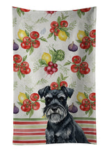 Load image into Gallery viewer, Black Miniature Schnauzer Vegetables Kitchen Towel