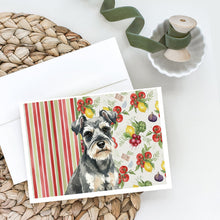 Load image into Gallery viewer, Miniature Schnauzer Vegetables Greeting Cards Pack of 8