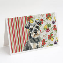 Load image into Gallery viewer, Miniature Schnauzer Vegetables Greeting Cards Pack of 8