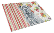 Load image into Gallery viewer, Blue Neapolitan Mastiff Vegetables Glass Cutting Board