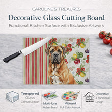 Load image into Gallery viewer, Neapolitan Mastiff Vegetables Glass Cutting Board