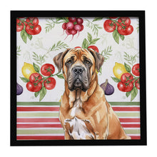 Load image into Gallery viewer, Neapolitan Mastiff Vegetables Framed Metal Print