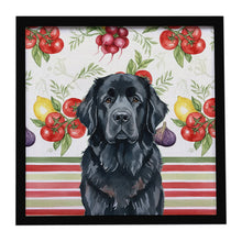 Load image into Gallery viewer, Black Newfoundland Vegetables Framed Metal Print