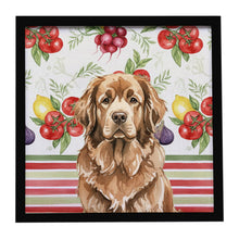 Load image into Gallery viewer, Brown Newfoundland Vegetables Framed Metal Print