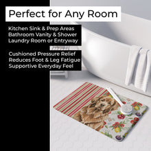 Load image into Gallery viewer, Brown Newfoundland Vegetables Memory Foam Kitchen Mat