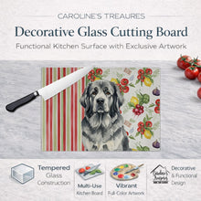 Load image into Gallery viewer, Gray Newfoundland Vegetables Glass Cutting Board