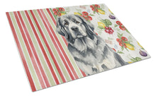 Load image into Gallery viewer, Gray Newfoundland Vegetables Glass Cutting Board
