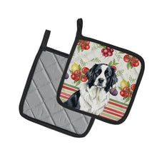 Load image into Gallery viewer, Landseer Newfoundland Vegetables Pair of Pot Holders