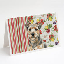Load image into Gallery viewer, Grizzle and Tan Norfolk Terrier Vegetables Greeting Cards Pack of 8