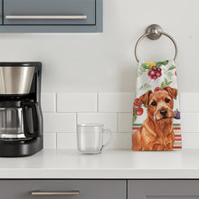Load image into Gallery viewer, Red Norfolk Terrier Vegetables Kitchen Towel