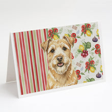 Load image into Gallery viewer, Wheaten Norfolk Terrier Vegetables Greeting Cards Pack of 8