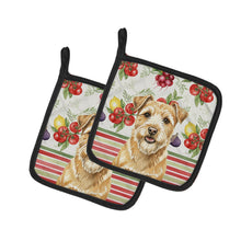 Load image into Gallery viewer, Wheaten Norfolk Terrier Vegetables Pair of Pot Holders