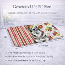 Load image into Gallery viewer, Norwegian Elkhound Vegetables Dish Drying Mat