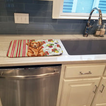 Load image into Gallery viewer, Copper Nova Scotia Duck Tolling Retriever Vegetables Dish Drying Mat