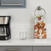 Load image into Gallery viewer, Orange Nova Scotia Duck Tolling Retriever Vegetables Kitchen Towel