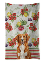 Load image into Gallery viewer, Orange Nova Scotia Duck Tolling Retriever Vegetables Kitchen Towel