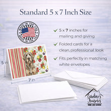 Load image into Gallery viewer, Grizzle and Tan Otterhound Vegetables Greeting Cards Pack of 8