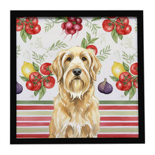 Load image into Gallery viewer, Wheaten and Tan Otterhound Vegetables Framed Metal Print