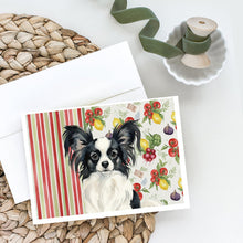 Load image into Gallery viewer, Black and White Papillon Vegetables Greeting Cards Pack of 8