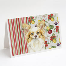 Load image into Gallery viewer, Lemon and White Papillon Vegetables Greeting Cards Pack of 8