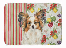 Load image into Gallery viewer, White with Sable Papillon Vegetables Memory Foam Kitchen Mat