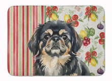 Load image into Gallery viewer, Black and Tan Pekingese Vegetables Memory Foam Kitchen Mat