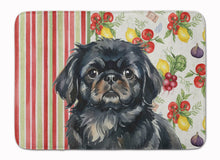 Load image into Gallery viewer, Black Pekingese Vegetables Memory Foam Kitchen Mat