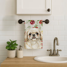 Load image into Gallery viewer, Cream Pekingese Vegetables Kitchen Towel