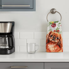 Load image into Gallery viewer, Red Pekingese Vegetables Kitchen Towel